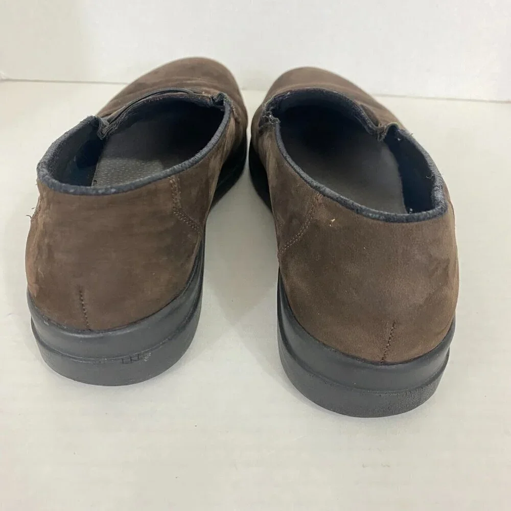 Rieker Antistress Brown Leather Loafers Womens Size 8.5 US Slip On Shoes EUR 39‎